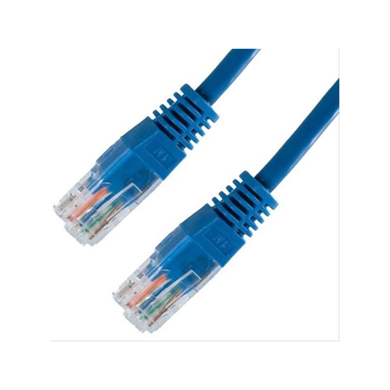 CABLE RED LATIGUILLO RJ45 CAT.6 UTP AWG24,1M AZUL NANOCABLE